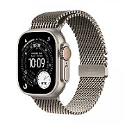 Apple Watch Ultra 3 GPS + Cellular 49mm Natural Titanium Case with Natural Titanium Milanese Loop - Small