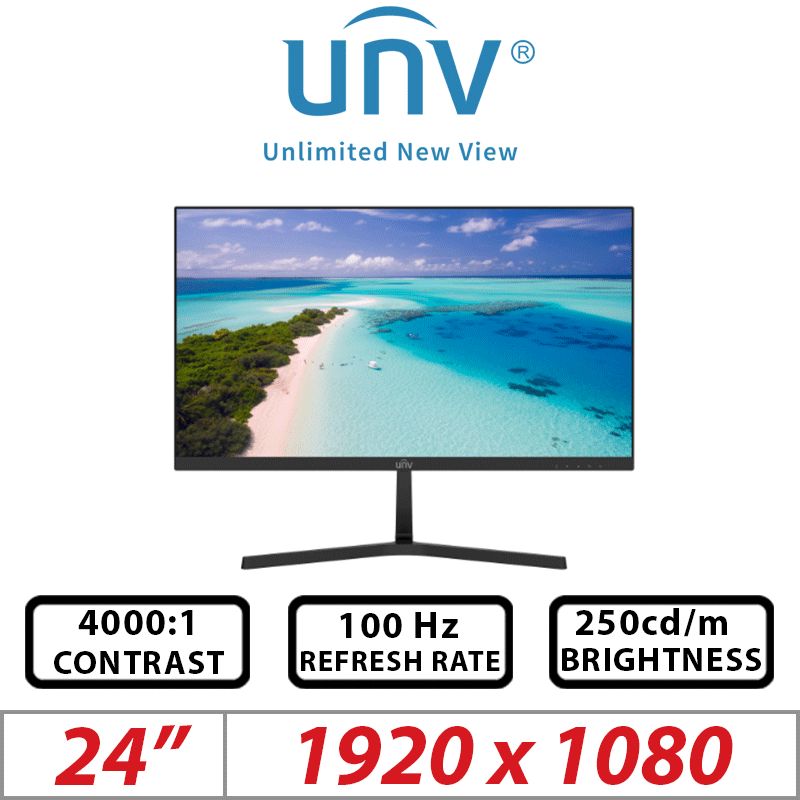 Uniview MW-LC24-E Monitor VA Full HD de 24 inci cu cablu HDMI și rată de refresh de 100 Hz