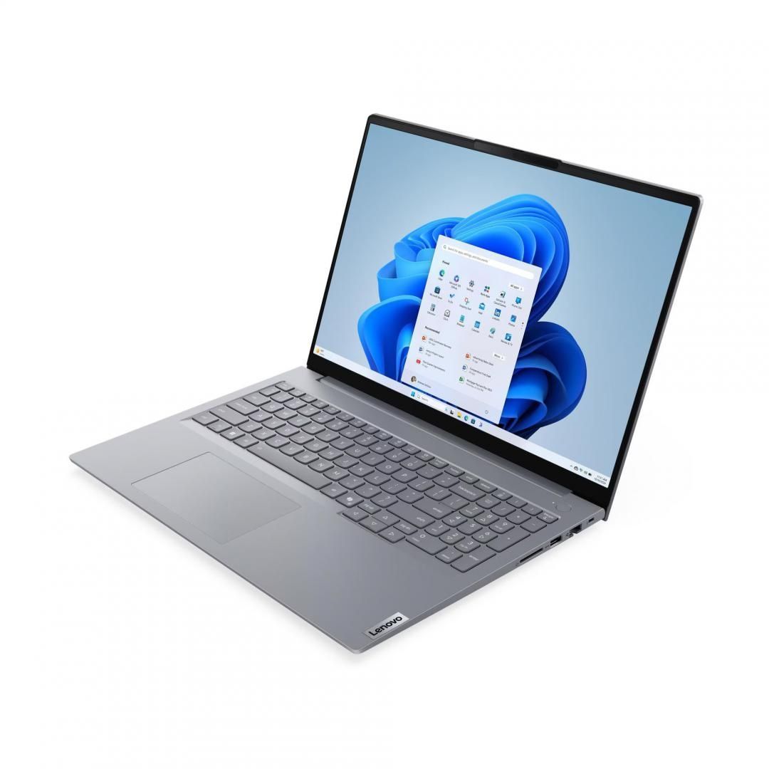 Laptop Lenovo ThinkBook 16 G9 IRL 21US005TRI, 16 inch 1920 x 1200, Intel Core 5 210H (8 C / 12 T, 2.2 GHz - 4.8 GHz, 12 MB cache, 28 W), 32 GB DDR5, 1 TB SSD, Intel Graphics, Windows 11 Pro, Tastatura International, Arctic Grey