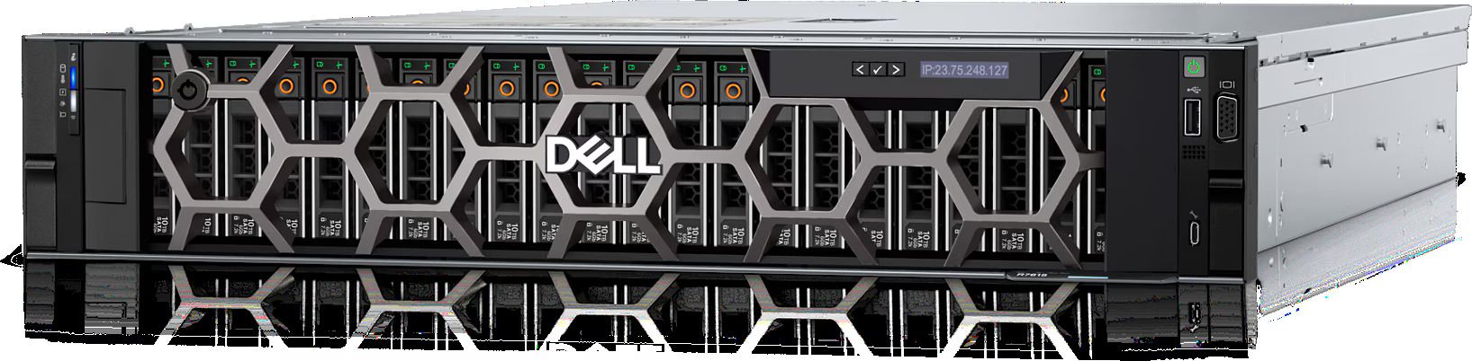 Server DELL PowerEdge R7615, Rack 2U, AMD EPYC 9254 (24 C / 48 T, 2.90 GHz - 4.15 GHz, 128 MB cache, 200 W), 32 GB DDR5 ECC, 1 x 480 GB SSD, 8 x LFF, DELL PERC H355 Front, 2 x 700 W