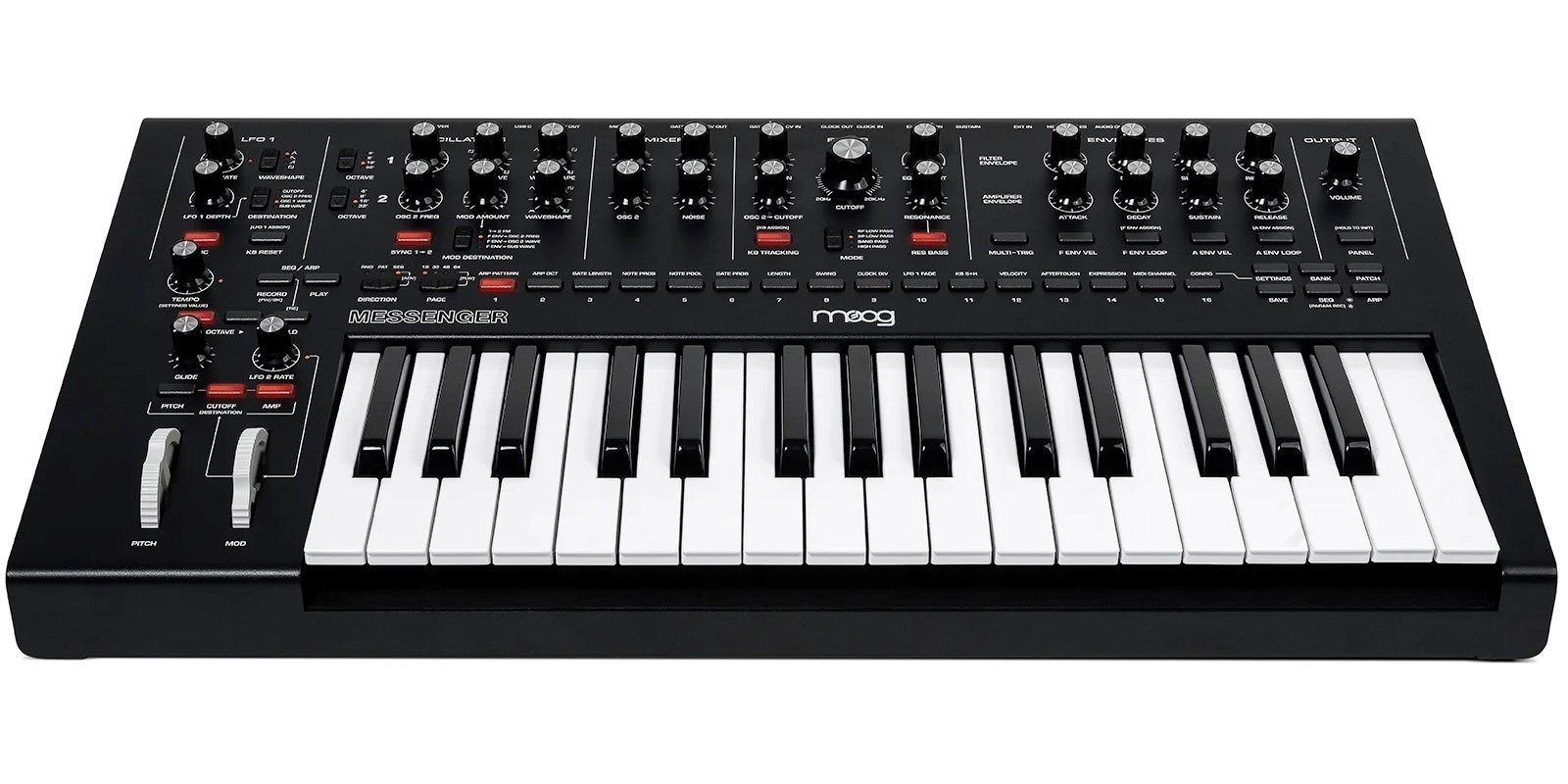 MOOG Messenger - a monophonic analog keyboard synthesizer