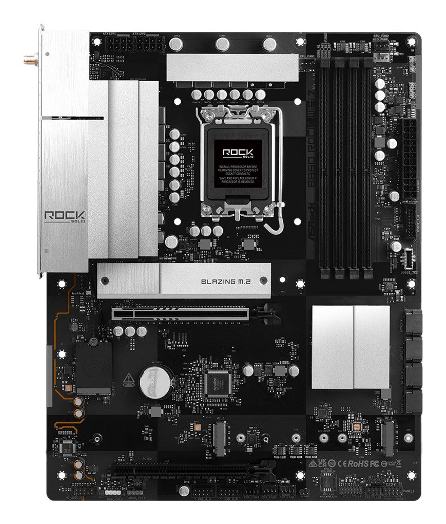 Asrock B860 Rock WiFi 7 Intel B860 LGA 1851 (Socket V1) ATX