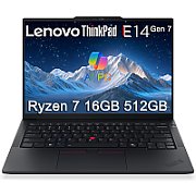 Laptop Lenovo ThinkPad E14 Gen 7 21SX0058RI, 14 inch 1920 x 1200, Intel Core ultra 5 225U (12 C / 14 T, 1.5 GHz - 4.8 GHz, 12 MB cache, 15 W), 32 GB DDR5, 1 TB SSD, Intel Graphics, Fara sistem de operare, Tastatura English (EU), Black