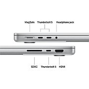 Laptop Apple MacBook Pro MacBook Pro 14, 14.2 inch 3024 x 1964, Apple M5 Pro (18 C, N/A - N/A, N/A cache, N/A), 48 GB LPDDR5, 1 TB SSD, Apple 20-core GPU, macOS, Tastatura US, Silver