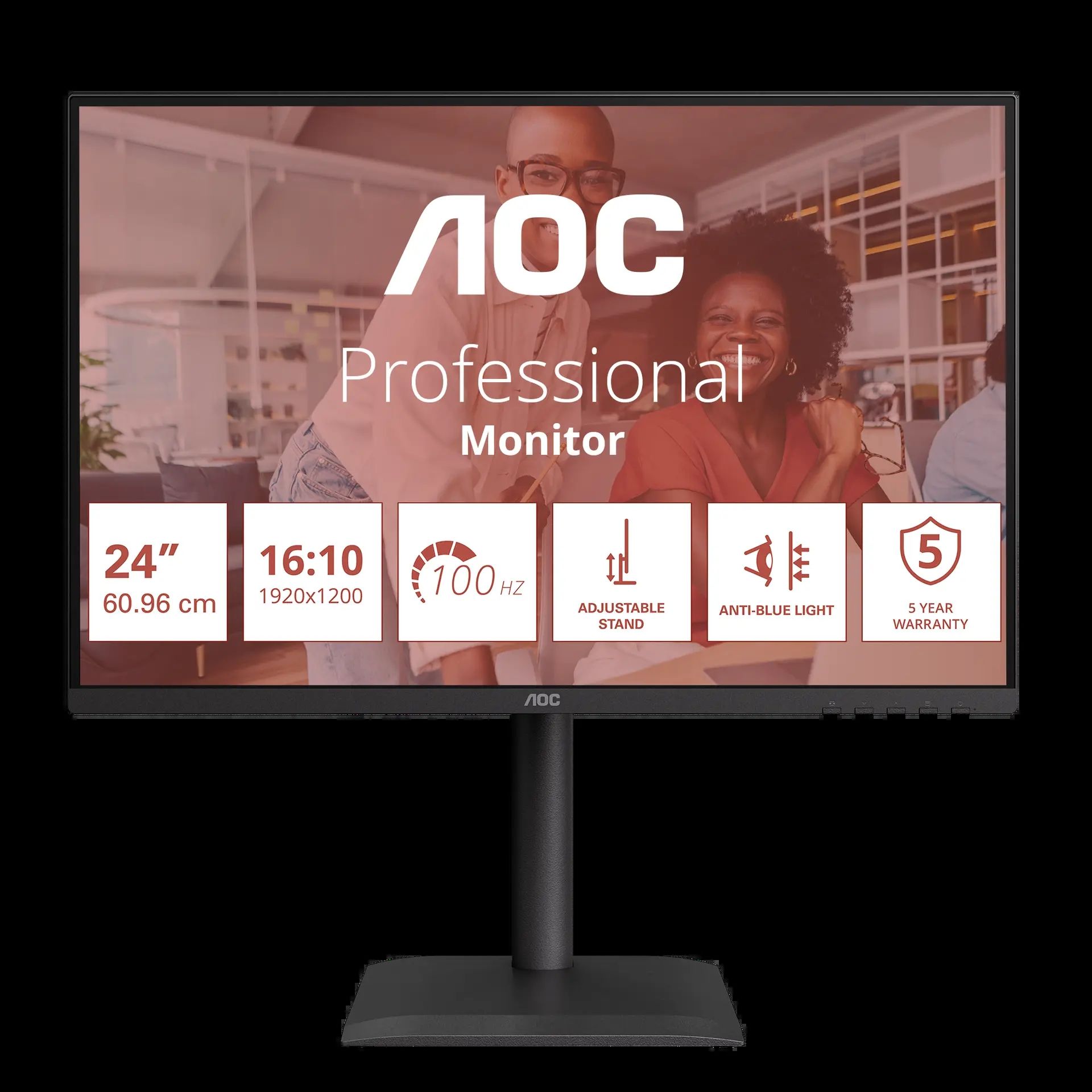 Monitor AOC 24  X24E4U, Diagonal (inch): 24, Diagonal (cm): 60, Aspect ratio: 16:10, Panel: IPS, Resolution: 1920x1200, Refresh Rate: 100Hz, Response time GtG: 4ms, Brightness (max): 300 cd/m², Contrast (static) : 1500:1, Contrast (dynamic): 20M:1, Viewing angle: 178/178, Color Gamut Type: sRGB
