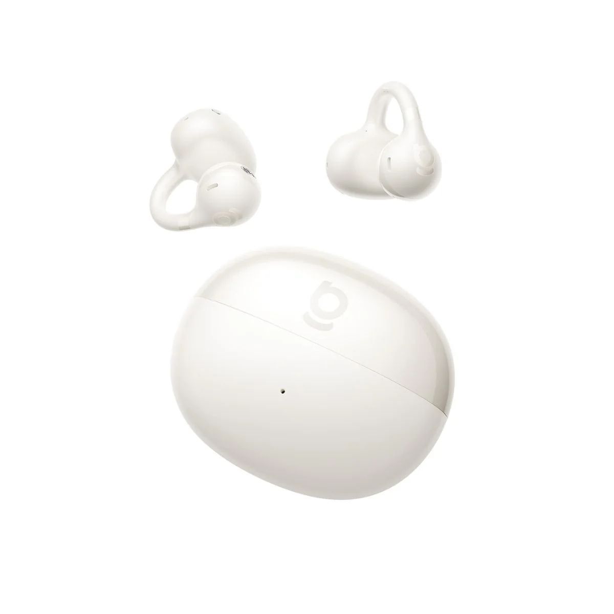 CASTI Baseus Bass BC1 Open-Ear True Wireless, on ear, pt smartphone, microfon pe casca, conectare prin Bluetooth 6.0, alb  A0102401  (timbru verde 0.18 lei) - 6932172694425