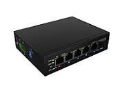 SWITCH LANBERG LIGHT INDUSTRIAL POE 1XBT 3XAT SFP+ETH DIN NIEZARZĄDZALNY FAST ETHERNET