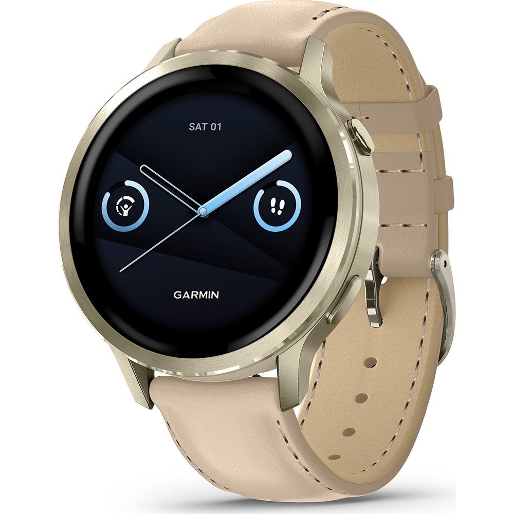 Garmin Venu 4 3.05 cm (1.2 ) AMOLED 41 mm Digital 390 x 390 pixels Touchscreen Gold Wi-Fi GPS (satellite)