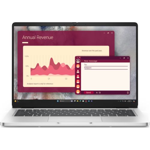 Laptop Dell Pro 14 PC14250, 14 inch 1920 x 1200, Intel Core ultra 5 235U (12 C / 14 T, 2.0 GHz - 4.9 GHz, 12 MB cache, 15 W), 16 GB DDR5, 1 TB SSD, Intel Graphics, Windows 11 Pro, Tastatura US, Titan Gray