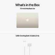 Laptop Apple MacBook Air 15 Z1LT000GY, 15.3 inch 2880 x 1864, Apple M5 10-core (10 C / N/A T, N/A - N/A, N/A cache, N/A), 32 GB LPDDR5X, 512 GB SSD, Apple M5 10-core integrat, Mac OS, Tastatura English International, Starlight