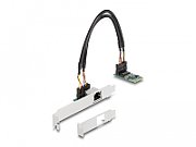 DELOCK Konverter M.2 Key B+M 1 x RJ45 2 5 Gigabit LAN