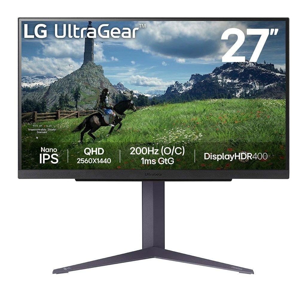 LG 27GS85Q-B | 27   | IPS | QHD | 16:9 | 180 Hz | 1 ms | 2560 x 1440 pixels | 400 cd/m2 | HDMI ports quantity 2