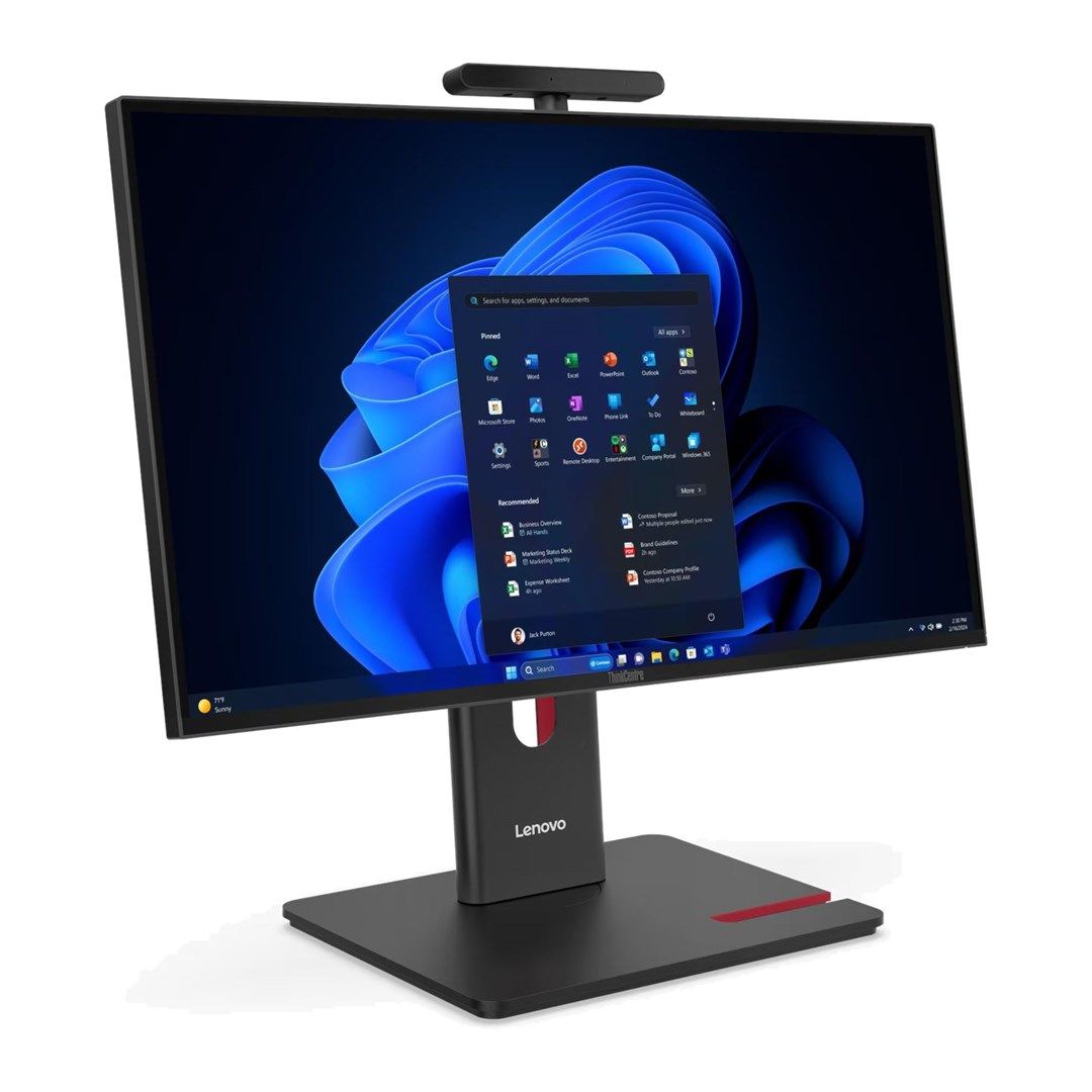 All-In-One Lenovo ThinkCentre M90a G6 13AV000YPB, 23.8 inch 1920 x 1080, Intel Core ultra 7 265 (20 C / 20 T, 1.8 GHz - 5.3 GHz, 30 MB cache, 65 W), 32 GB DDR5, 1 TB SSD, Intel Graphics 0 GB, Windows 11 Pro, Negru