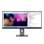 Monitor  LenovoThinkVision P40WD-40 Monitor 39.7 IPS, WUHD (5120x2160), 21:9, Brightness: 400 cd/m², Contrast ratio: 2000:1, Response time: 4ms GtG (Extreme mode) / 6ms GtG (Typical mode), Dot / Pixel Per Inch: 140 dpi, Color Gamut: 99% sRGB, 98% DCI-P3, 99% BT.709, View angle: 178° / 178°, Stand