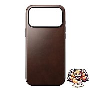 NOMAD Modern Leather Case - skórzane etui do iPhone 17 Pro kompatybilne z MagSafe  skóra Horween (rustic brown)