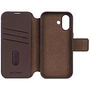 Decoded Leather Detachable Wallet - skórzana obudowa ochronna do iPhone 17 kompatybilna z MagSafe (chocolat brown)
