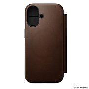 NOMAD Modern Leather Folio - skórzane etui do iPhone 17 kompatybilne z MagSafe (brown) [go]