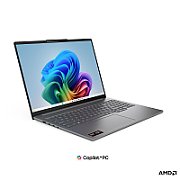 Laptop Lenovo IdeaPad Pro 5 16AGP11 83SJ000URM, 16 inch 2880 x 1800, AMD Ryzen AI 7 450 (8 C / 16 T, 2 GHz - 5.1 GHz, N/A cache, N/A), 24 GB LPDDR5X, 1 TB SSD, AMD Radeon Graphics, Fara sistem de operare, Tastatura English, Luna Grey