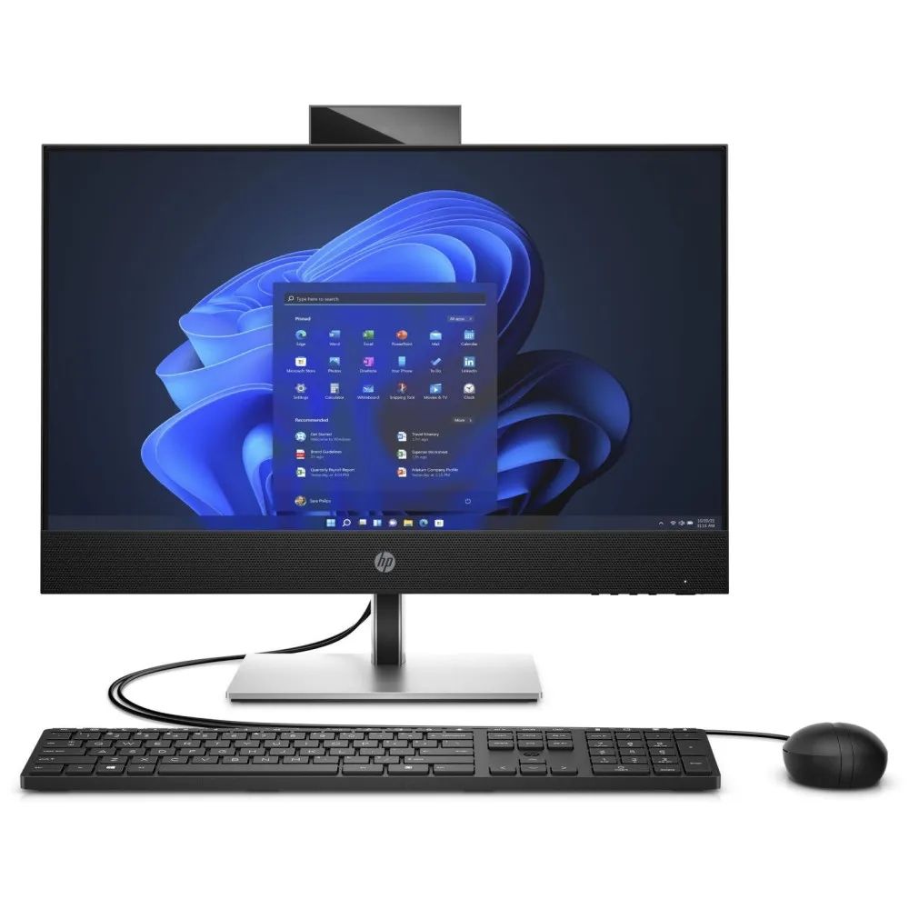All-In-One HP Intel Q670 B6ZC2ET, 23.8 inch 1920 x 1080 pixeli, Intel 14400T (10 C / 16 T, 1.5 GHz - 4.5 GHz, 20 MB cache, 82 W), 16 GB DDR5, 512 GB SSD, Intel Intel UHD Graphics 730, Negru-Argintiu