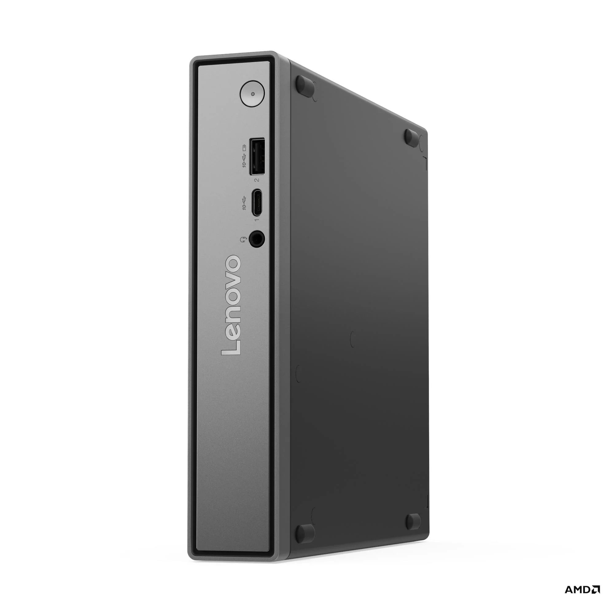 Desktop PC Lenovo ThinkCentre neo 55q Gen 6 Tiny (1L), AMD Ryzen 5 220 (6 C / 12 T, Nespecificat - Nespecificat, 16 MB cache, 35 W), 16 GB DDR5, 512 GB SSD, Fara unitate optica integrata, AMD Radeon Graphics Partajata, 65 W - adaptor extern, Fara sistem de operare