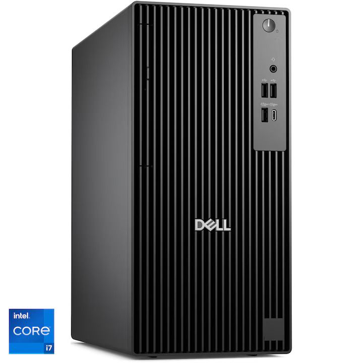 Desktop PC Dell Pro QCT1250, Intel Core i7-14700 (20 C / 28 T, 2.1 GHz - 5.4 GHz, 33 MB cache), 16 GB RAM, 512 GB SSD, AMD RX 7400 8 GB, Windows 11 Pro