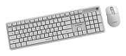 Gembird KBS-WMS-01-W-CYRL Silent key Pro Business wireless desktop set  white  RU layout