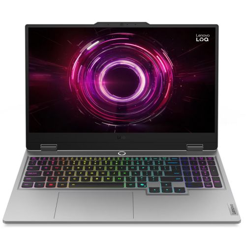 Laptop Lenovo LOQ 83DX00F1PB, 15.6 inch 1920 x 1080, AMD Ryzen 7 7445HS (6 C / 12 T, 3.55 GHz - 4.7 GHz, 32 MB cache, 45 W), 16 GB DDR5, 512 GB SSD, Nvidia GeForce RTX 3050, Fara sistem de operare, Tastatura US, Luna Grey