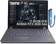Laptop Lenovo ThinkPad P16 Gen 3 21RQ000HRI, 16 inch 1920 x 1200, Intel Core Ultra 9 275HX (24 C / 24 T, 2.7 GHz - 5.4 GHz, 36 MB cache, 160 W), 64 GB DDR5, 1 TB SSD, Nvidia RTX PRO 2000, Windows 11 Pro, Tastatura Romanian / English, Black