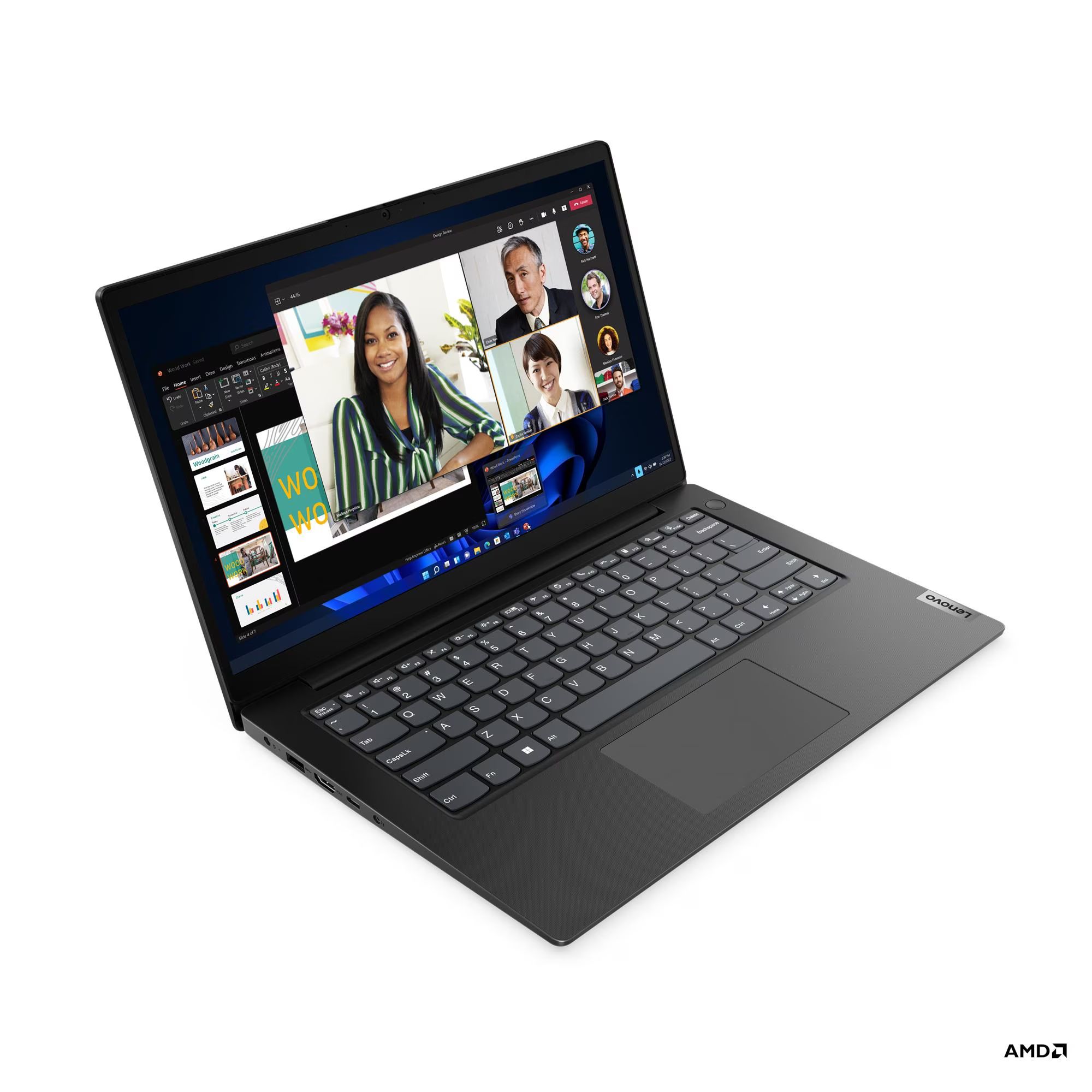 Laptop Lenovo V14 G4 AMN 82YT00UQCK, 14 inch 1920 x 1080, AMD Ryzen 5 7520U (4 C / 8 T, 2.8 GHz - 4.3 GHz, 4 MB cache, 15 W), 8 GB LPDDR5, 512 GB SSD, AMD Radeon Graphics, Windows 11 Pro, Tastatura Czech / Slovak, Business Black