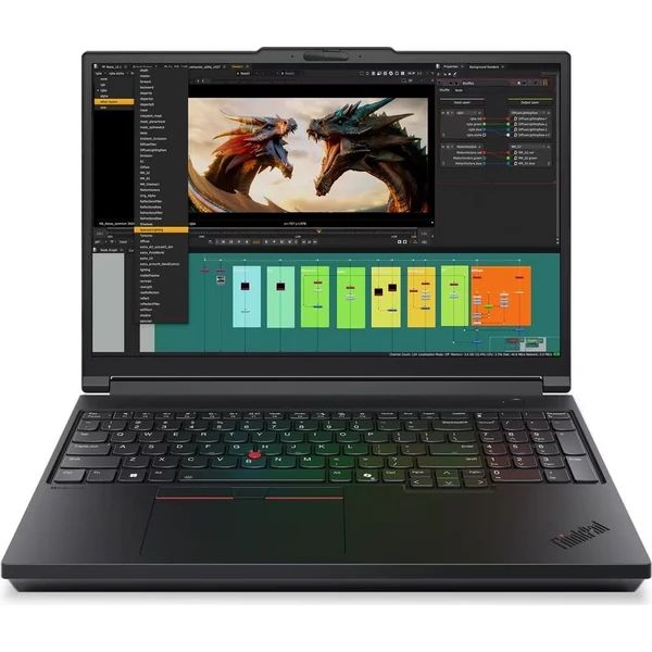 Laptop Lenovo ThinkPad P16 G3 21RQ000QCK, 16 inch 3200 x 2000 Touchscreen, Intel Core Ultra 9 - 275HX (16 C / 24 T, 2.2 GHz - 5.6 GHz, 24 MB cache, 55 W), 96 GB DDR5, 2 TB SSD, Nvidia RTX PRO 5000, Windows 11 Pro, Tastatura Czech / Slovak / English, Negru