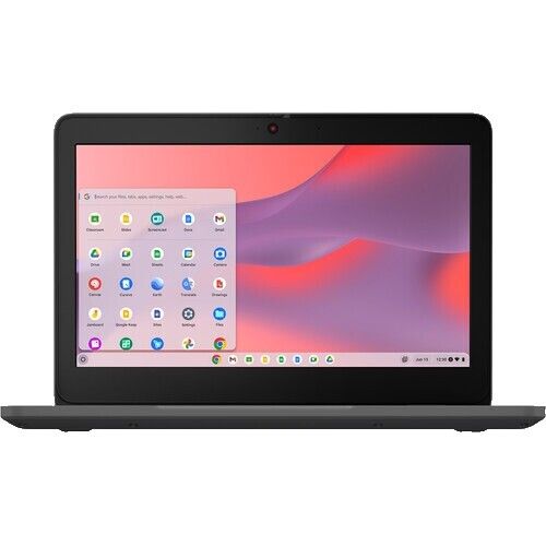 Laptop Lenovo 500e Chromebook Gen 4s 83L4000KFR, 11.6 inch 1366 x 768 Touchscreen, Intel N100 (4 C / 4 T, 0.8 GHz - 3.4 GHz, 6 MB cache, 6 W), 8 GB LPDDR5, 64 GB SSD, Intel Graphics, Chrome OS, Tastatura Franceza, Gri