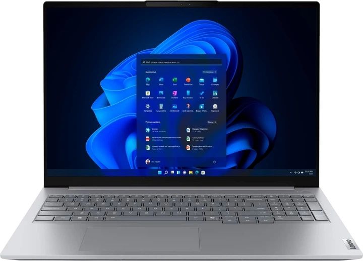 Laptop Lenovo ThinkBook 16 Gen 9 21UT0077PB, 16.0 inch 1920 x 1200, AMD Ryzen 5 220 (6 C / 12 T, 3.2 GHz - 4.9 GHz, 16 MB cache, 45 W), 16 GB DDR5, 512 GB SSD, AMD AMD Radeon 740M, Windows 11 Pro, Tastatura English, Arctic Grey