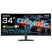 Monitor Consumer GIGABYTE MO34WQC36, 34 , 3440 x 1440 pixeli, Black