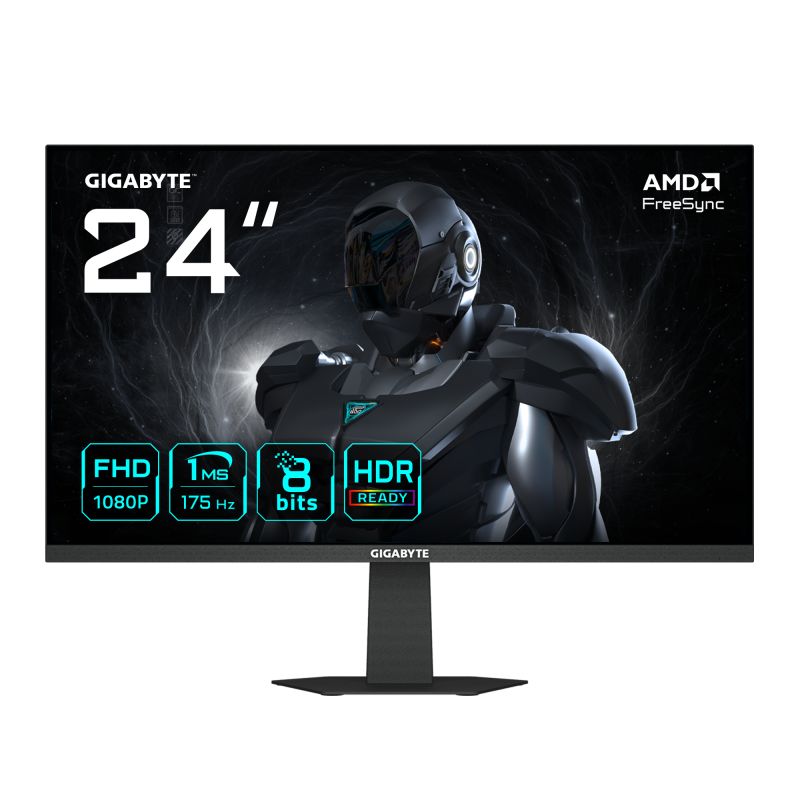 Monitor Consumer GIGABYTE GS24F14A, 23.8 , 1920 x 1080 pixeli, Black