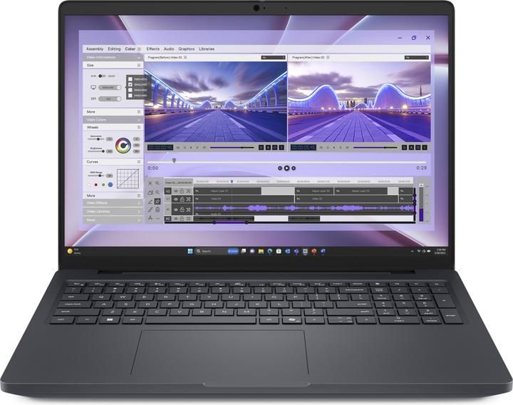 Laptop Dell Pro Max Pro Max 16, 16 inch 2560 x 1600, Intel Core ultra 7 265H (16 C / 16 T, 2.2 GHz - 5.3 GHz, 24 MB cache, 28 W), 16 GB LPDDR5X, 512 GB SSD, Intel Intel Arc Graphics, Windows 11 Pro, Tastatura Romanian, Platinum Silver