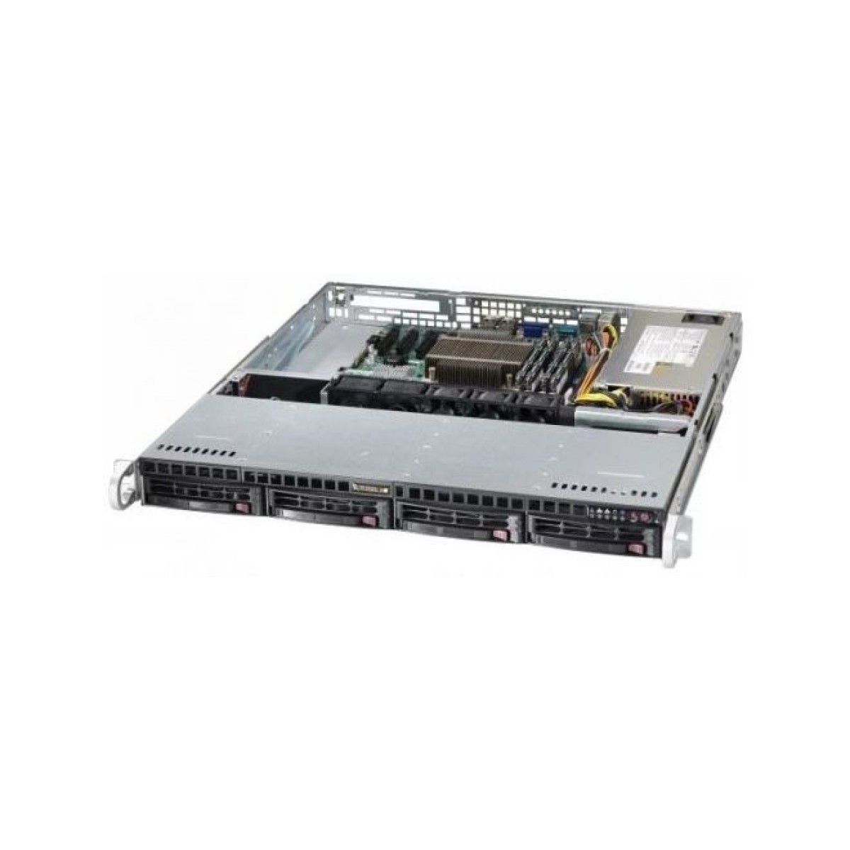 Server SuperMicro X13SCH-LN4F, Rack 1U, Intel Xeon E-2414 (4 C / 4 T, 2.60 GHz - 4.50 GHz, 12 MB cache, 55 W), 16 GB DDR5, 4 x LFF, 2 x 800 W