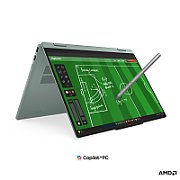 Laptop Lenovo IdeaPad 5 2-in-1 14IAL10 14IAL10, 14 inch 1920 x 1200 Touchscreen, Intel Core ultra 7 255H (16 C / 16 T, N/A - 5.1 GHz, 24 MB Intel® Smart Cache cache, N/A), 16 GB LPDDR5X, 1 TB SSD, Intel Intel Arc 140T, Free DOS, Tastatura English, Luna Grey