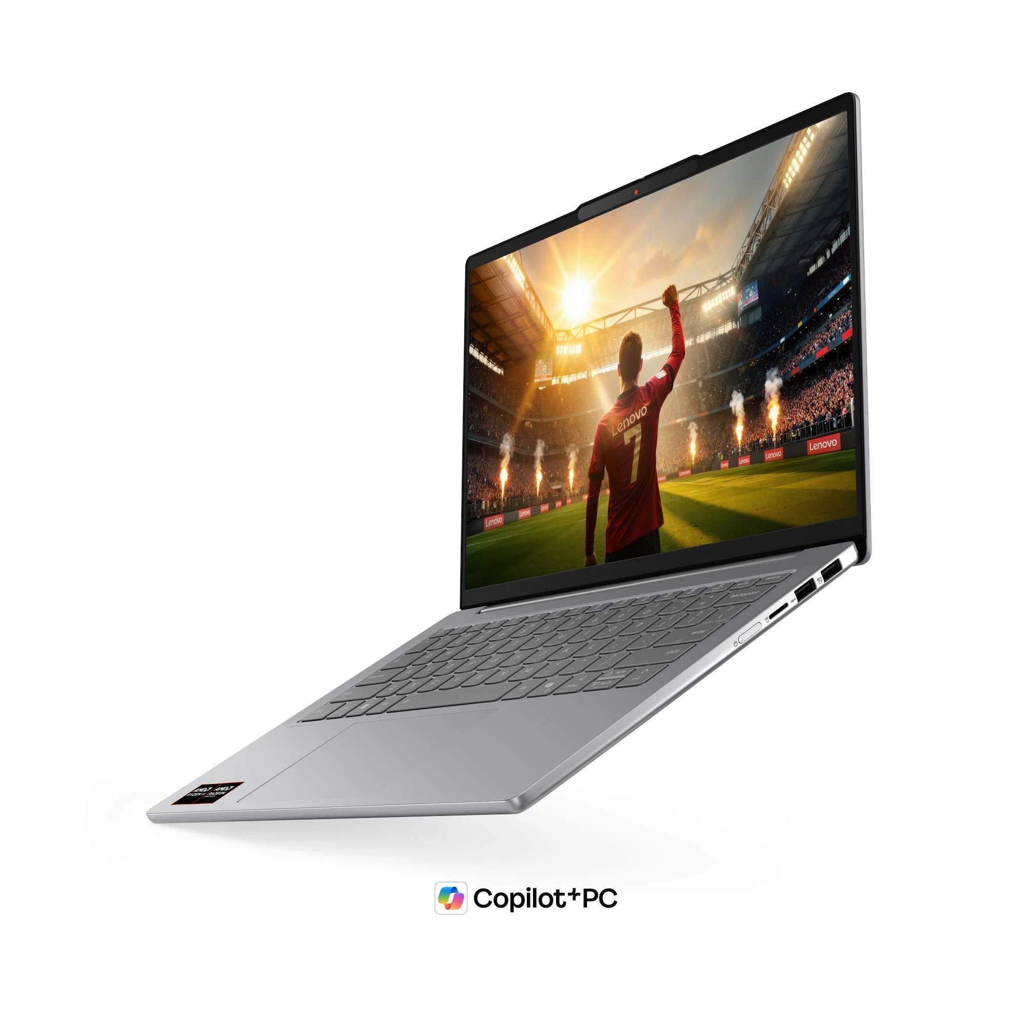 Laptop Lenovo IdeaPad Slim 5 14AGP11 83S10072RM, 14 inch 1920 x 1200, AMD Ryzen AI 7 445 (6 C / 12 T, 2.0 GHz - 4.6 GHz, N/A cache, 15 W), 16 GB DDR5, 1 TB SSD, AMD AMD Radeon 840M, Free DOS, Tastatura English, Luna Grey