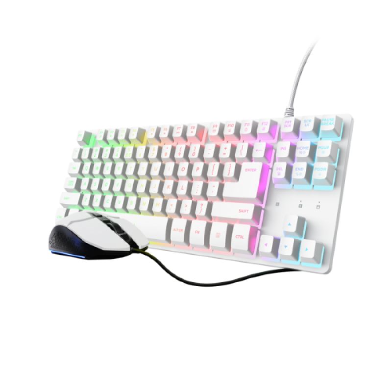 Kit mouse + tastatura Trust GXT 798TW 2-IN-1, alb