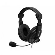 CASTI  Spacer, cu fir, standard, utilizare multimedia, microfon pe brat, conectare prin Jack 3.5 mm x 2, negru,  SPK-222 , (include TV 0.75 lei)