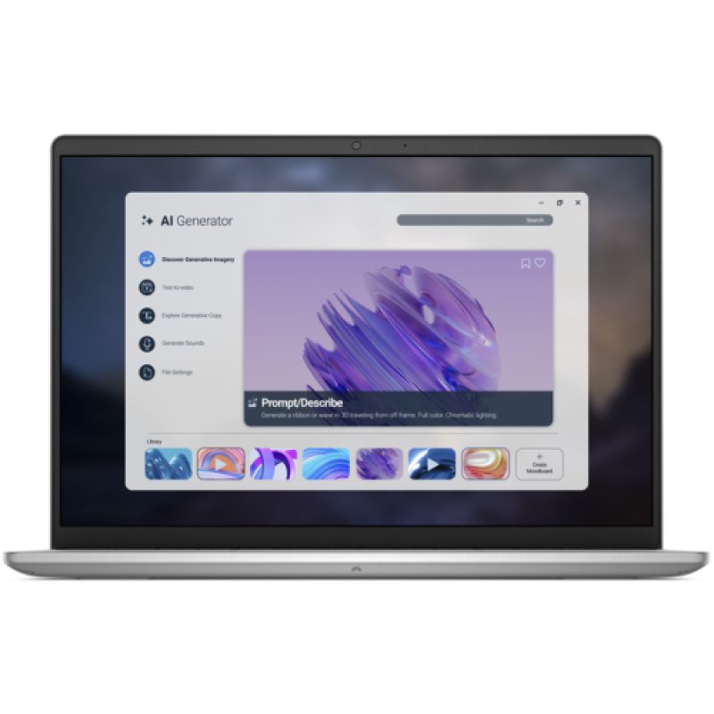 Laptop Dell Pro 14 Essential PV14255, 14.0 inch 1920 x 1200, AMD Ryzen aI 7 350 (4 C / 8 T, 2.0 GHz - 4.5 GHz, N/A cache, N/A), 16 GB DDR5, 1 TB SSD, AMD AMD Radeon 860M, Windows 11 Pro, Tastatura English International, Platinum Silver