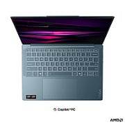 Laptop Lenovo Yoga Slim 7 83QS0065RM, 14 inch 1920 x 1200, AMD Ryzen AI 7 445 (6 C / 12 T, 2.0 GHz - 4.6 GHz, 14 MB cache, N/A), 16 GB LPDDR5X, 1 TB SSD, AMD AMD Radeon 840M, Windows 11 Pro, Tastatura English, Tidal Teal