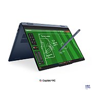 Laptop Lenovo IdeaPad 5 2-in-1 15IPH11 83UL003VRM, 15.3 inch 1920 x 1200 Touchscreen, Intel Core ultra 7 355 (8 C / 8 T, N/A - 4.7 GHz, 12 MB Intel® Smart Cache cache, N/A), 16 GB DDR5, 1 TB SSD, Intel Intel Graphics, Free DOS, Tastatura English, Cosmic Blue