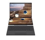 Laptop ASUS Zenbook DUO (UX8406) UX8407AA-SN595X, 14.0 inch 2880 x 1800 Touchscreen, Intel Core Ultra 9 388H (16 C / 16 T, 2.1 GHz - 5.1 GHz, 18 MB cache, N/A), 32 GB LPDDR5X, 1 TB SSD, Intel Intel Arc Graphics, Windows 11 Pro, Tastatura International, Moher Gray