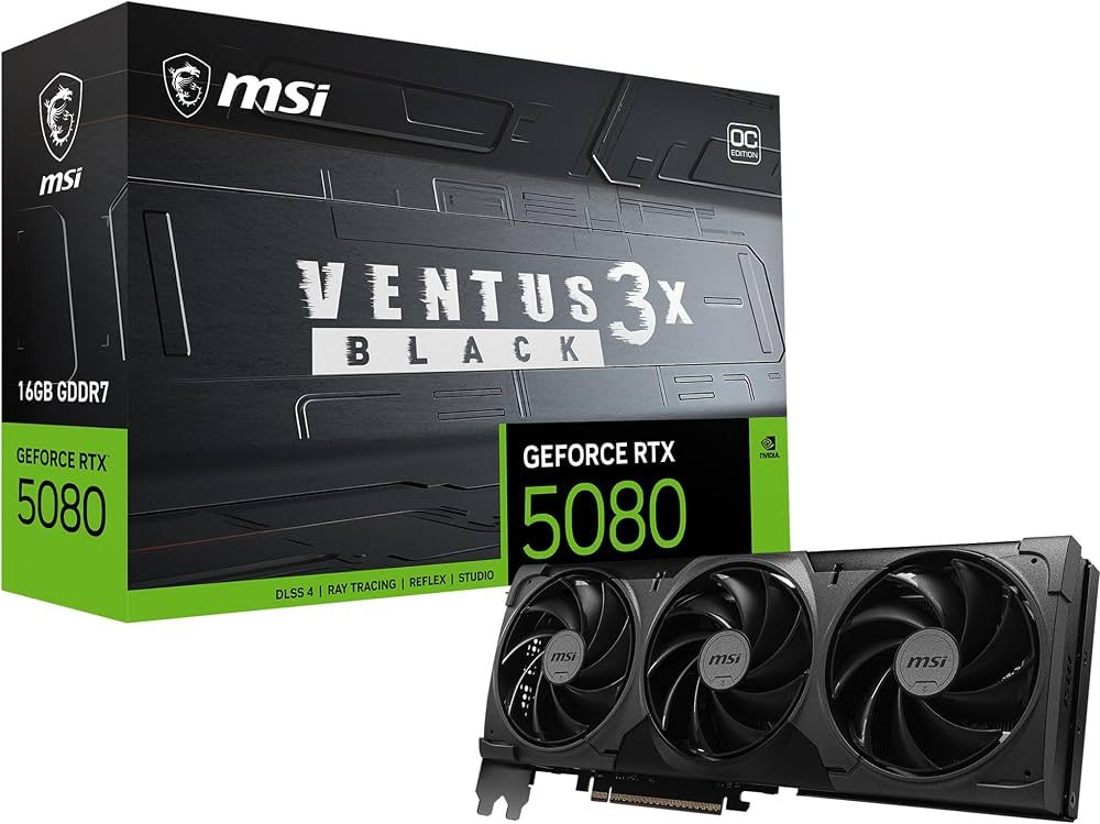 VGA MSI RTX5080 16GB VENTUS 3X OC BLACK