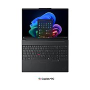 Laptop Lenovo ThinkPad E16 Gen 4 21YC000QGE, 16 inch 1920 x 1200, Intel core ultra 7 355 (12 C / 14 T, N/A - N/A, 24 MB cache, 15 W), 16 GB DDR5, 512 GB SSD, Intel Intel Graphics, Windows 11 Pro, Tastatura German, Black
