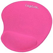 Mousepad with silicone gel hand rest, Pink