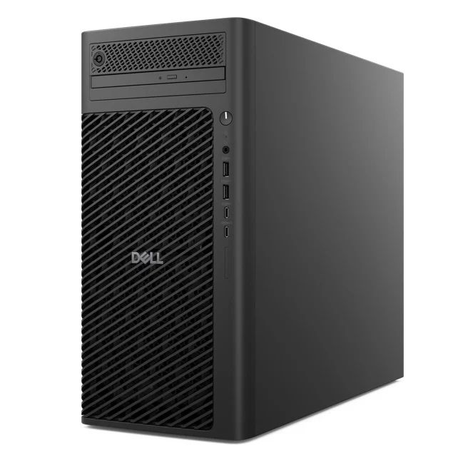 Desktop PC Dell Pro Max Tower T2 FCT2250 Tower, Intel Core Ultra 5 235 (14 C / 14 T, 2.9 GHz - 5.0 GHz, 24 MB cache, 65 W), 16 GB DDR5, 512 GB SSD, Fara unitate optica, NVIDIA RTX A1000 8 GB, 500 W, Windows 11 Pro