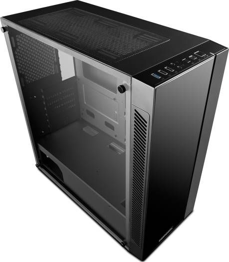 Desktop PC Spacer Custom Midi Tower, Intel Core i3-14100 (4 C / 8 T, 3.5 GHz - 4.7 GHz, 12 MB cache, 60 W), 8 GB DDR4, 512 GB SSD, Fara unitate optica, Intel UHD Graphics 730 Partajata, 250 W, Fara sistem de operare