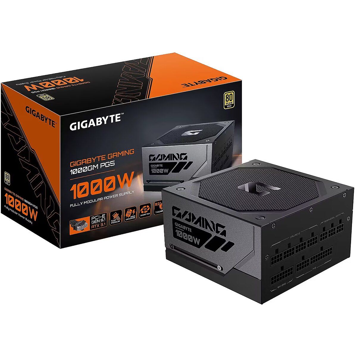 GP-GME1000GM PG5, 1000W, ATX, Full Modular, Negru